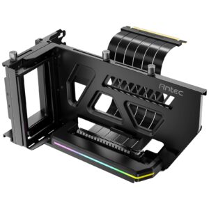 Antec RGB Adjustable Shift PCI Vertical GPU Bracket with PCI-E 4.0 Riser Cable (190mm), Compatible with E-ATX, ATX Cases - Image 3