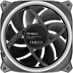 Antec Neo Prizm T3 120 ARGB PWM Case Fan - Hydro Bearing, 600-2000 RPM, Black - Image 3