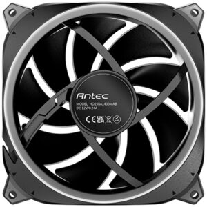 Antec Neo Prizm T3 140 ARGB PWM Case Fan - Hydro Bearing, 600-1500 RPM, Black - Image 3