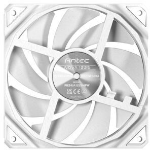 Antec NOVA 120 PWM Fan, White, High-Performance Cooling with Fluid Dynamic Bearing, Precise Three-Phase Speed Control, Industrial-Grade Metal Construction, and Dustproof Design - Image 3