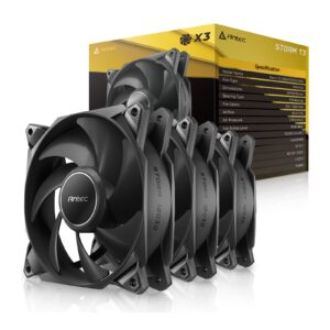 Antec Storm T3 120mm PWM Case Fan, 3 Pack, Fluid Dynamic Bearing, 600-2200 RPM, Black - Image 3