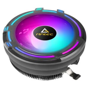 ANTEC T120 Fan CPU Cooler, Universal Socket, 120mm Chromatic Silent RGB Fan, 1500RPM, Massive Black Aluminium Fins for Enhanced Cooling Performance, Designed for Small Form Factor Cases - Image 3