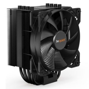 be quiet! Pure Rock 2 Black Fan CPU Cooler, Universal Socket, Pure Wings 2 120mm PWM Black Cooling Fan, 1500RPM, 4 Heat Pipes, 150W TDP, Asymmetrical Construction to Avoid Blocking Memory Slots, Intel LGA 1700 & AMD AM5 Compatible - Image 2