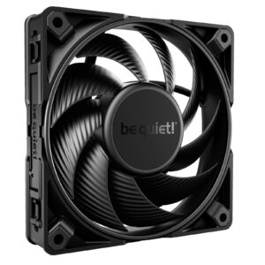 be quiet! Silent Wings Pro 4 PWM Black Fan, 120mm, 3000RPM, 4-Pin PWM Fan Connector, Black Frame, Black Blades, Optimized Fan Blades for the Highest Performance for Radiators & Heat Sinks, 3 Mounting Options, 3 Speed Switch - Image 3