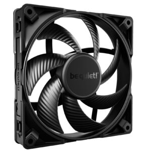 be quiet! Silent Wings Pro 4 PWM Black Fan, 140mm, 2400RPM, 4-Pin PWM Fan Connector, Black Frame, Black Blades, Optimized Fan Blades for the Highest Performance for Radiators & Heat Sinks, 3 Mounting Options, 3 Speed Switch - Image 3