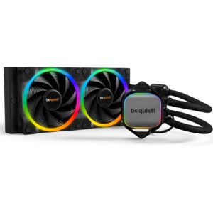 be quiet! Pure Loop 2 FX AiO Liquid CPU Cooler, Universal Socket, 240mm Radiator, 2 x Light Wings 120mm PWM High Speed 2500RPM Addressable RGB Cooling Fan, Addressable RGB LED Pump Head, ARGB PWM Hub Included - Image 3