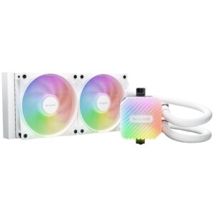 be quiet! Light Loop 240mm AIO CPU Liquid Cooler, High-Performance ARGB Lighting, Dual 120mm PWM Fans, Ultra-Quiet Operation, Easy Maintenance, Intel/AMD Compatible, White - Image 3