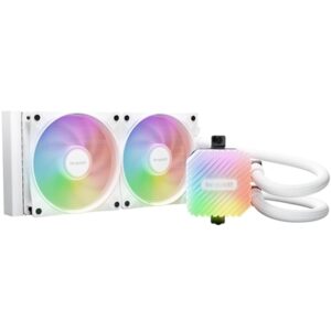 be quiet! Light Loop 240mm AIO CPU Liquid Cooler, High-Performance ARGB Lighting, Dual 120mm PWM Fans, Ultra-Quiet Operation, Easy Maintenance, Intel/AMD Compatible, White - Image 2