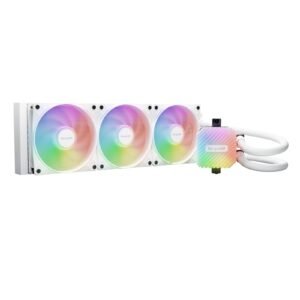 be quiet! Light Loop 360mm AIO CPU Water Cooler, High-Performance ARGB Lighting, Triple 120mm PWM Fans, Ultra-Quiet Operation, Easy Maintenance, Intel/AMD Compatible, White - Image 3