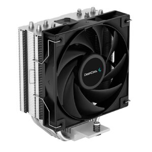 DeepCool AG400 Fan CPU Cooler, Universal Socket, High Efficiency 120mm PWM Cooling Black Fan, 2000RPM, 4 Heat Pipes, 220W Heat Dissipation Power, Unique Matrix Fin Design, Intel LGA 1700 Bracket Included - Image 3