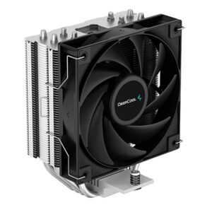 DeepCool AG400 Fan CPU Cooler, Universal Socket, High Efficiency 120mm PWM Cooling Black Fan, 2000RPM, 4 Heat Pipes, 220W Heat Dissipation Power, Unique Matrix Fin Design, Intel LGA 1700 Bracket Included - Image 2