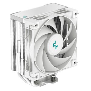 DeepCool AK400 WH Fan CPU Cooler, Universal Socket, High Performance 120mm Silent Hydro Bearing PWM White Fan, 1850RPM, 4 Heat Pipes, Unique Matrix Fin Design, White Version, Intel LGA 1700 Bracket Included - Image 3