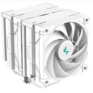 DeepCool AK620 WH Fan CPU Cooler, Universal Socket, Dual Powerful 120mm FDB PWM White Fans, 1850RPM, 6 Heat Pipes, 260W Heat Dissipation Power, Unique Matrix Fin Design, White Edition, - Image 2