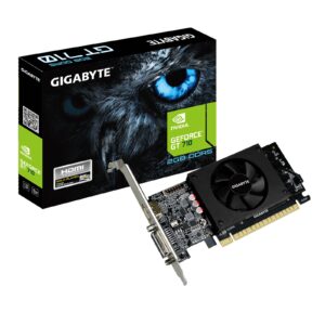 Gigabyte NVIDIA GeForce GT 710 Low Profile 2G Graphics Card, 2GB GDDR5, 954 MHz Core Clock, Single Fan Low Profile, 1x DVI-D / 1x HDMI Port - Image 3