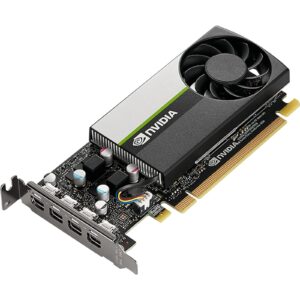 PNY NVIDIA Professional T1000 Retail Graphics Card, 8GB GDDR6, 896 CUDA Cores, 2.5 MHz TFLOPS, Single Fan Low Profile, 4x mini-DisplayPorts - Image 3