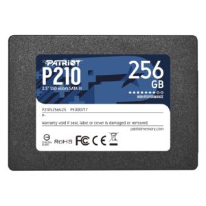 Patriot P210 (P210S256G25) 256GB 2.5 Inch SSD, Sata 3 Interface, Read 500MB/s, Write 400MB/s, 3 Year Warranty - Image 3