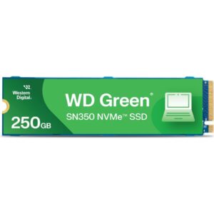 WD Green SN350 (WDS250G2G0C) 250GB NVMe SSD, M.2 Interface, PCIe Gen3, 2280, Read 1500MB/s, Write 2400MB/s, 3 Year Warranty - Image 3