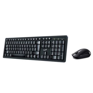 Genius KM-8200 Wireless Smart Keyboard and Mouse Combo Set, Customizable Function Keys, Multimedia, Full Size UK Layout and Optical Sensor Mouse, 1000dpi, designed for Home or Office - Image 2