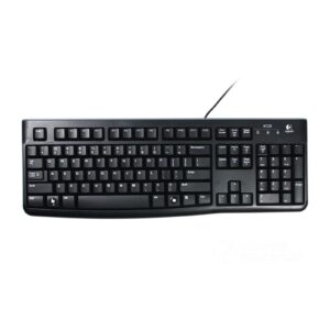 Logitech K120 Wired Keyboard for Windows, USB Plug-and-Play, Full-Size, Spill-Resistant, Curved Space Bar, Compatible with PC and Laptop, QWERTY UK English Layout, Black - Image 3