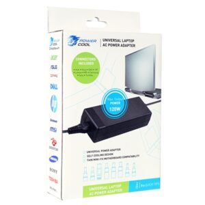 Powercool 120W 19.5V 6.15A Universal Laptop AC Adapter - Charger With 8 TIPS - Image 2