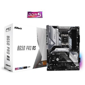 ASRock B650 Pro RS AMD AM5 Socket Motherboard, ATX, 4x DDR5 Slots, 4x M.2 Sockets, 2x USB-C Port, Fitted I/O Shield, 2.5GbE LAN, 1x DisplayPort / 1x HDMI Port - Image 3