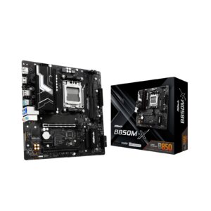 ASRock B850M-X AMD AM5 Socket Motherboard, Micro-ATX, 2x DDR5 Slots, 2x M.2 Sockets, 1x USB-C Port, 2.5GbE LAN, 1x DisplayPort / 1x HDMI Port - Image 3