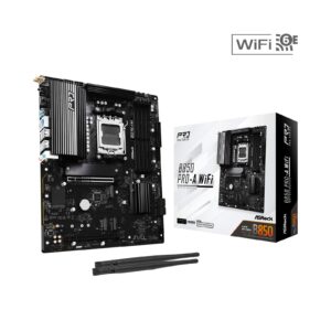 ASRock B850 Pro-A WiFi AMD AM5 Socket Motherboard, ATX, 4x DDR5 Slots, 4x M.2 Sockets, 3x USB-C Port, 2.5GbE LAN, Wi-Fi 6E, 1x HDMI Port / 1x USB-C - Image 3