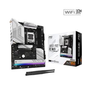 ASRock B850 Pro RS AMD AM5 Socket Motherboard, ATX, 4x DDR5 Slots, 4x M.2 Sockets, 3x USB-C Port, Fitted I/O Shield, 2.5GbE LAN, Wi-Fi 6E, 1x HDMI Port / 1x USB-C - Image 3