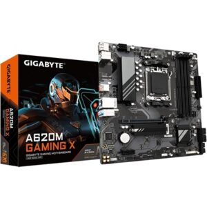 Gigabyte A620M GAMING X AMD AM5 Socket Motherboard, Micro-ATX, 4x DDR5 Slots, 1x M.2 Socket, 2x USB-C Port, GbE LAN, 1x DisplayPort / 1x HDMI Port - Image 2