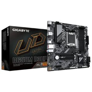 Gigabyte B650M D3HP Ultra Durable AMD AM5 Socket Motherboard, Micro-ATX, 4x DDR5 Slots, 2x M.2 Sockets, 2x USB-C Port, 2.5GbE LAN, 2x DisplayPorts / 1x HDMI Port - Image 2