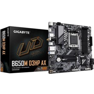 Gigabyte B650M D3HP AX Ultra Durable AMD AM5 Socket Motherboard, Micro-ATX, 4x DDR5 Slots, 2x M.2 Sockets, 2x USB-C Port, 2.5GbE LAN, Wi-Fi 6E, 2x DisplayPorts / 1x HDMI Port - Image 2