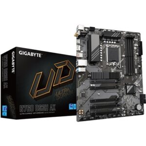 Gigabyte B760 DS3H AX Ultra Durable Intel 1700 Socket Motherboard, ATX, 4x DDR5 Slots, 2x M.2 Sockets, 2x USB-C Port, Fitted I/O Shield, GbE LAN, Wi-Fi 6E, 1x DisplayPort / 1x HDMI Port - Image 2