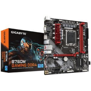 Gigabyte B760M GAMING DDR4 Intel 1700 Socket Motherboard, Micro-ATX, 2x DDR4 Slots, 2x M.2 Sockets, 1x USB-C Port, 2.5GbE LAN, 1x D-Sub / 1x DisplayPort / 1x HDMI Port - Image 3