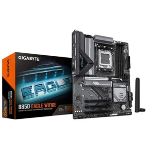 Gigabyte B850 EAGLE WIFI6E AMD AM5 Socket Motherboard, ATX, 4x DDR5 Slots, 3x M.2 Sockets, 2x USB-C Port, Fitted I/O Shield, GbE LAN, Wi-Fi 6E, 1x DisplayPort / 1x HDMI Port - Image 2