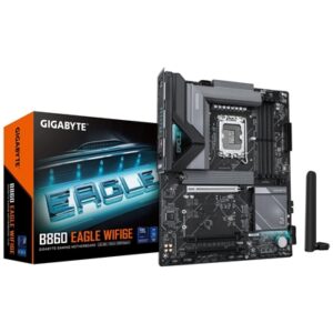 Gigabyte B860 EAGLE WIFI6E Intel 1851 Socket Motherboard, ATX, 4x DDR5 Slots, 3x M.2 Sockets, 2x USB-C Port, Fitted I/O Shield, 2.5GbE LAN, Wi-Fi 6E, 1x DisplayPort / 1x HDMI Port - Image 2