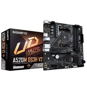 Gigabyte A520M DS3H V2 Ultra Durable AMD AM4 Socket Motherboard, Micro-ATX, 4x DDR4 Slots, 1x M.2 Socket, GbE LAN, 1x DisplayPort / 1x HDMI Port - Image 3