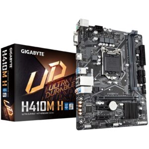 Gigabyte H410M H V2 Ultra Durable Intel 1200 Socket Motherboard, Micro-ATX, 2x DDR4 Slots, 1x M.2 Socket, GbE LAN, 1x D-Sub / 1x HDMI Port - Image 3