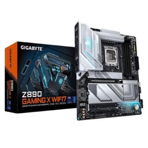 Gigabyte Z890 GAMING X WIFI7 Intel 1851 Socket Motherboard, ATX, 4x DDR5 Slots, 4x M.2 Sockets, 2x USB-C Port, Fitted I/O Shield, 2.5GbE LAN, Wi-Fi 7, 1x DisplayPort / 1x HDMI / 1x USB-C (USB4) - Image 3