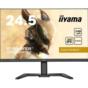 iiyama G-Master Gold Phoenix Gaming Monitor GB2590HSU-B5 24.5 Inch, Black, Ultra Slim Bezel, Full HD, 240Hz, 0.4ms, FreeSync, HDMI, Display Port, USB Hub, Int PSU, Height Adjustable, Pivot, VESA - Image 2