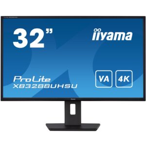 iiyama PROLITE XB3288UHSU-B5 32 Inch 4K Monitor, IPS, 3ms, 60hz, FreeSync, HDMIx2, Display Port, USB Hub, PIP, Speakers, Int PSU, Height Adjustable, VESA - Image 3