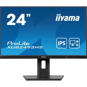 iiyama Prolite XU2493HS-B6 24 inch IPS Monitor, Full HD, 1ms, HDMI, DisplayPort, 100Hz, Speakers, Black, Internal PSU, VESA - Image 3