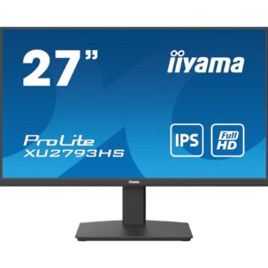 iiyama Prolite XU2793HS-B7 27 inch Frameless IPS Monitor, Full HD, 1ms, HDMI, DisplayPort, 100Hz, Speakers, Black, Internal PSU, VESA - Image 3