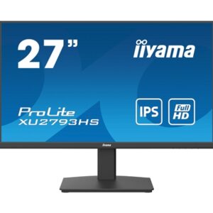 iiyama Prolite XU2793HS-B7 27 inch Frameless IPS Monitor, Full HD, 1ms, HDMI, DisplayPort, 100Hz, Speakers, Black, Internal PSU, VESA - Image 2