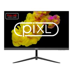 piXL PX24IVHFPD 24 Inch Frameless Monitor, Widescreen IPS LCD Panel, 5ms Response Time, 100Hz Refresh Rate, Full HD 1920 x 1080, VGA, HDMI, 16.7 Million Colour Support, Black Finish, 3 Year Warranty - Image 3