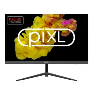 piXL PX24IVHFPD 24 Inch Frameless Monitor, Widescreen IPS LCD Panel, 5ms Response Time, 100Hz Refresh Rate, Full HD 1920 x 1080, VGA, HDMI, 16.7 Million Colour Support, Black Finish, 3 Year Warranty - Image 2