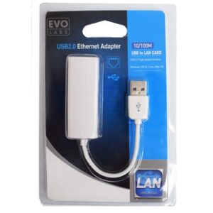 Evo Labs 10/100 USB 2.0 to Ethernet Adapter - Image 2