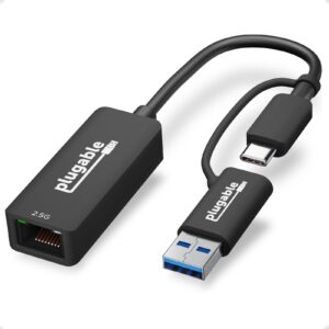 Plugable USBC-E2500 USB-A/USB-C to 2.5GbE Gigabit Ethernet Adapter - Image 3