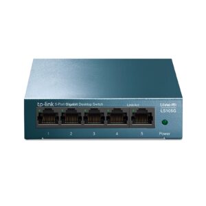 TP-Link LiteWave LS105G 5-Port 10/100/1000Mbps Metal Gigabit Desktop Network Switch - Image 3