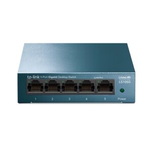 TP-Link LiteWave LS105G 5-Port 10/100/1000Mbps Metal Gigabit Desktop Network Switch - Image 2