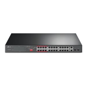 TP-Link TL-SL1226P 24-Port Metal 10/100Mbps + 2-Port Gigabit Unmanaged PoE+ Switch (250W) - Image 3